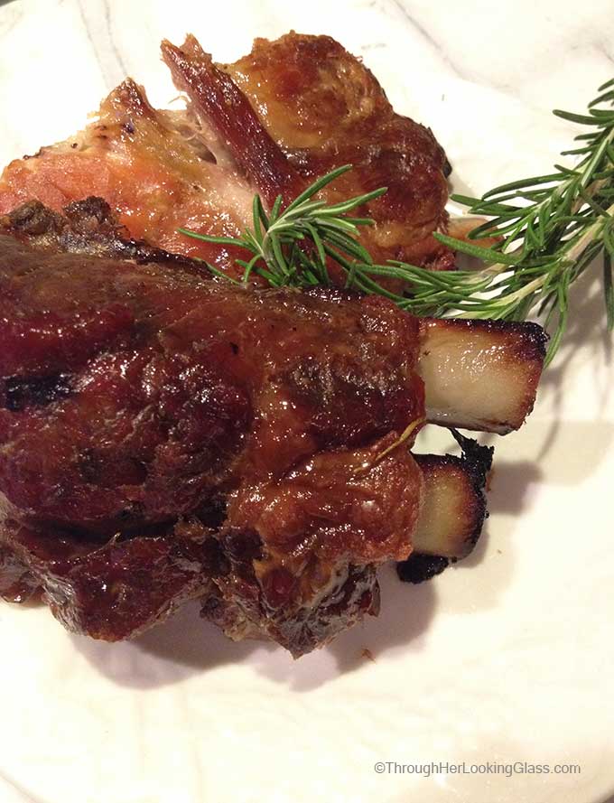 Maple Glazed Baby Back Ribs: a mingle of ribs roasting and sweet sugar house wafting through the house all day. The meat was fall off the bone tender.