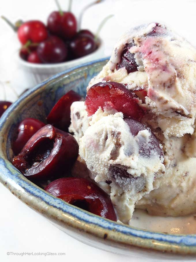 Ben & Jerry's Cherry Garcia Ice Cream is packed with grated chocolate and fresh cherries! A delicious ice cream for all the chocolate and cherry lovers!
