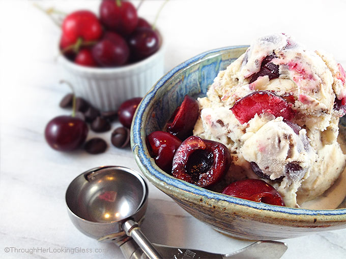 Ben & Jerry's Cherry Garcia Ice Cream is packed with grated chocolate and fresh cherries! A delicious ice cream for all the chocolate and cherry lovers!