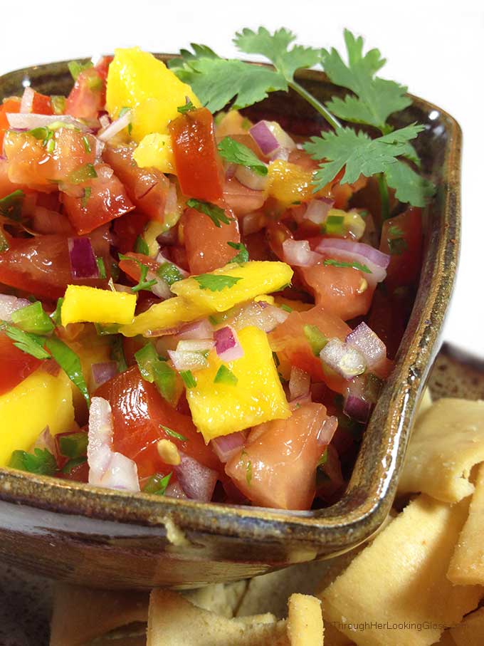 Garden Fresh Mango Salsa. This recipe evolved over the last few years with fresh veggies harvested from our gardens: tomatoes, jalapeño peppers & cilantro.