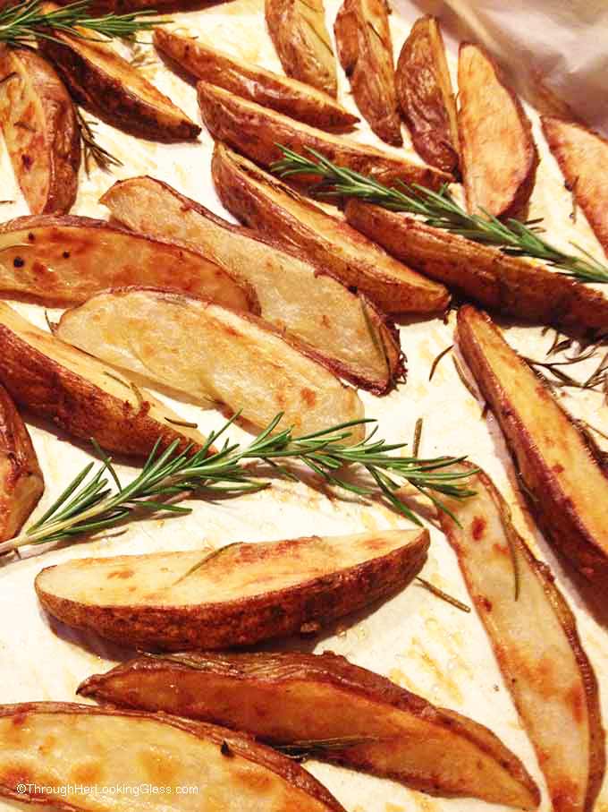 Rosemary Garlic Steak Fries. Crispy and flavorful. Tasty and easy. Inexpensive. These steak fries are hands down our favorite way to eat potatoes.