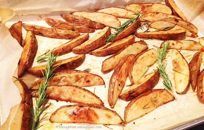 Rosemary Garlic Steak Fries. Crispy and flavorful. Tasty and easy. Inexpensive. These steak fries are hands down our favorite way to eat potatoes.