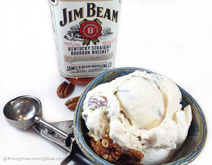 Jim Beam Toasted Pecan Ice Cream. The easiest, sophisticated ice cream flavors you'll ever make. Three ingredients: pecans, bourbon & vanilla ice cream.
