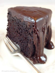 Famous Brick Street Chocolate Cake. Everything you dream of in a rich, dense chocolate cake. Secret ingredients. And a to-die-for ganache frosting.