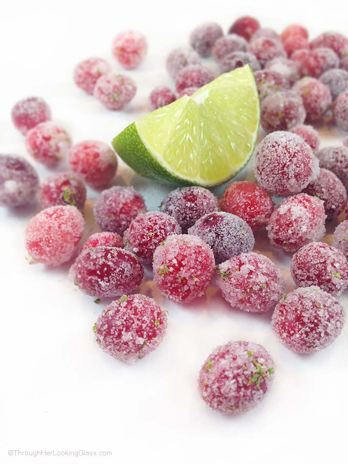 Lime Sugared Cranberries: gourmet snacking, gift baskets, garnishing cheesecake, ice-cream & holiday drinks. Cheese boards & appetizers. They "pop" in your mouth: sweet & mouth-puckeringly tart.