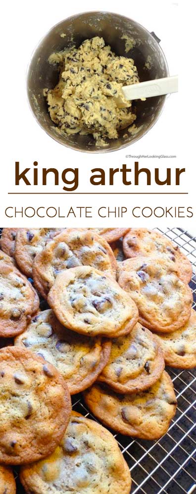 King Arthur Chocolate Chip cookies. Love the crispy outside, chewy inside. Great buttery flavor. Best chocolate chip cookie recipe ever.