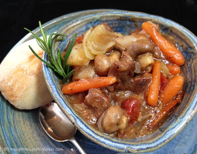 Tender and delicious, Poor Man's Beef Stew cooks for just 2 hours w/out browning the beef first! You'll be delighted with this quick, flavorful & easy stew.