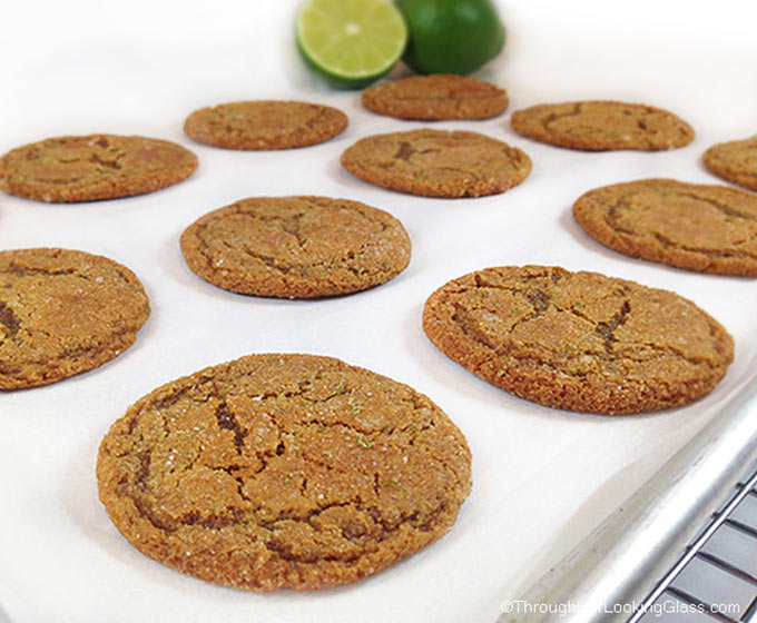Lime Sugared Gingersnaps: the ginger and lime zest give these cookies a little tart zing, while the sugar keeps them sweet.