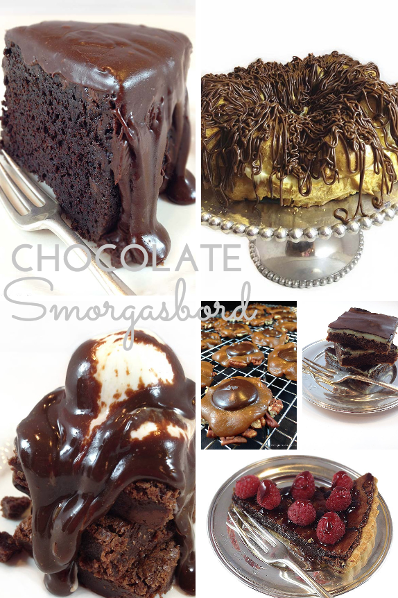Chocolate Smorgasbord: easy, decadent chocolate recipes for all the chocolate lovers. Cake, eclair cake, brownies, turtles, chocolate cake and more!