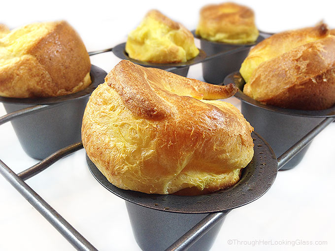 Easy Muffin Tin Popovers - White Blank Space