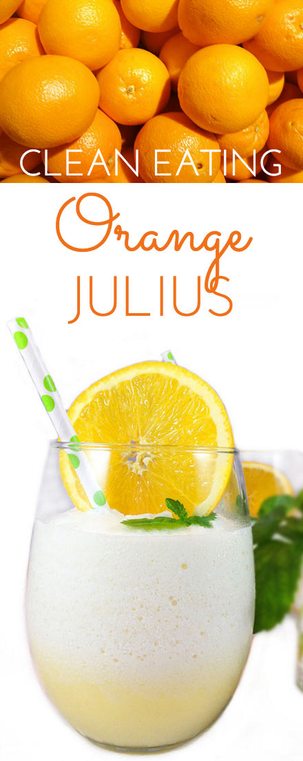 Classic Orange Julius recipe. Refreshing and light fruity refreshment for a hot summer day. Healthy recipe sweetened w/ stevia or organic agave nectar.