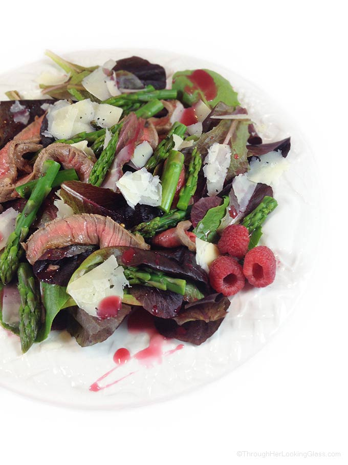 Steak & Asparagus Salad comes together quickly at the last minute, perfect for company. It's also a gorgeous and appetizing main dish salad to enjoy.