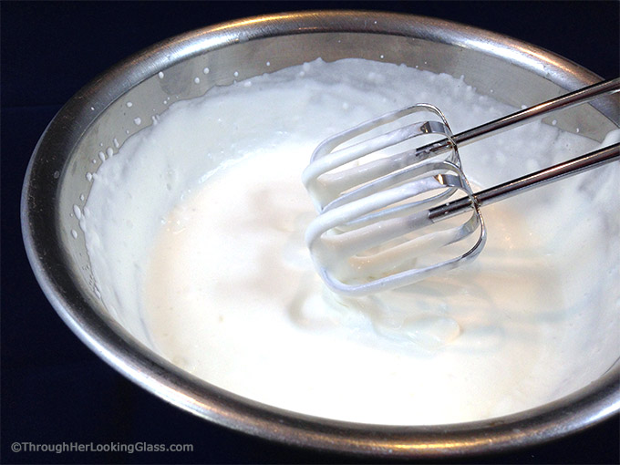 Sweet (Stabilized) Stiff Whipped Cream. What's the secret ingredient whipped cream that keeps its shape for days and in the heat? Easy recipe here!