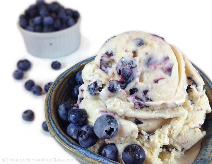 Wild Maine Blueberry Ice Cream. Nothing more refreshing on a sweltering August day than wild blueberry ice cream.