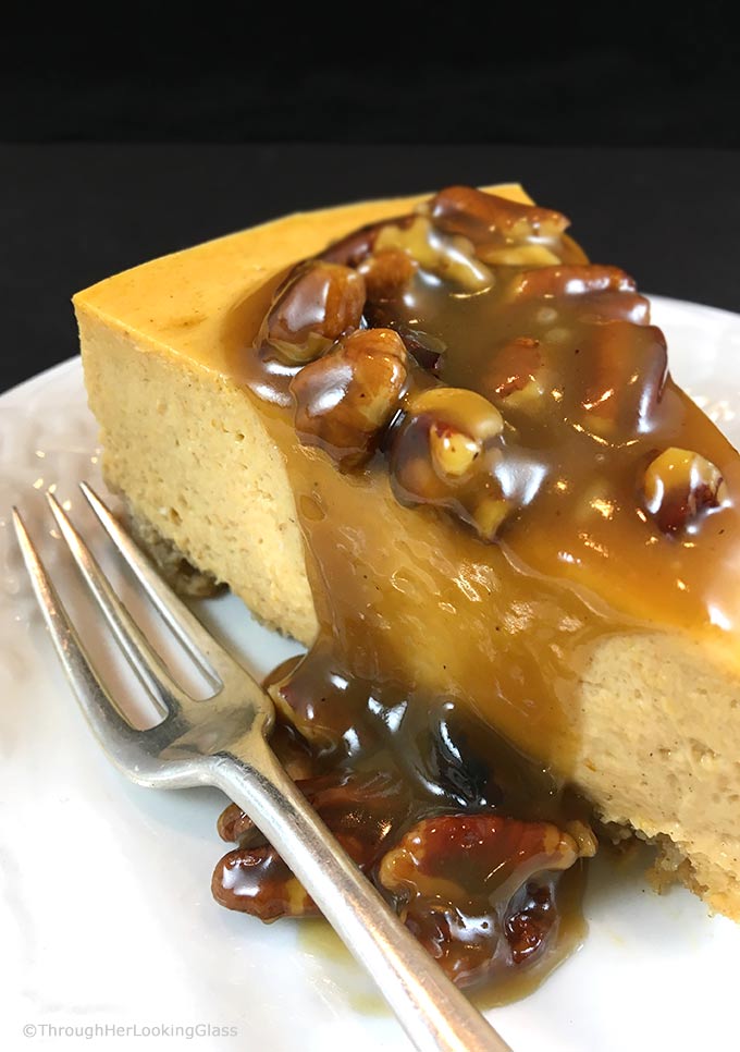 Maple Praline Pecan Sauce: ultimate New England pecan sauce transforms plain desserts into masterpieces. Nothing better than maple syrup, cream & pecans.