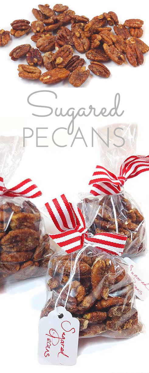 Sugared Pecans: a wonderful treat at Christmas or anytime. The perfect stocking stuffer.