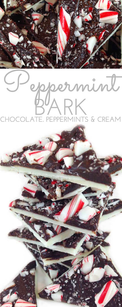 This Peppermint Bark recipe is extra yummy because it has whipping cream mixed in with the chocolate. It's also addictive.