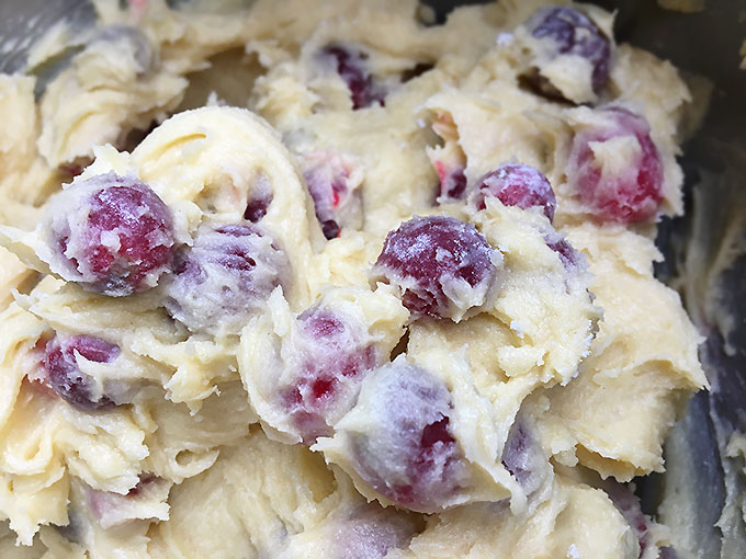 Sugared Cranberry Pound Cake. From-scratch, buttery almond-flavored pound cake is studded with sugared cranberries for a sweet and tart treat that's irresistible on your holiday dessert table