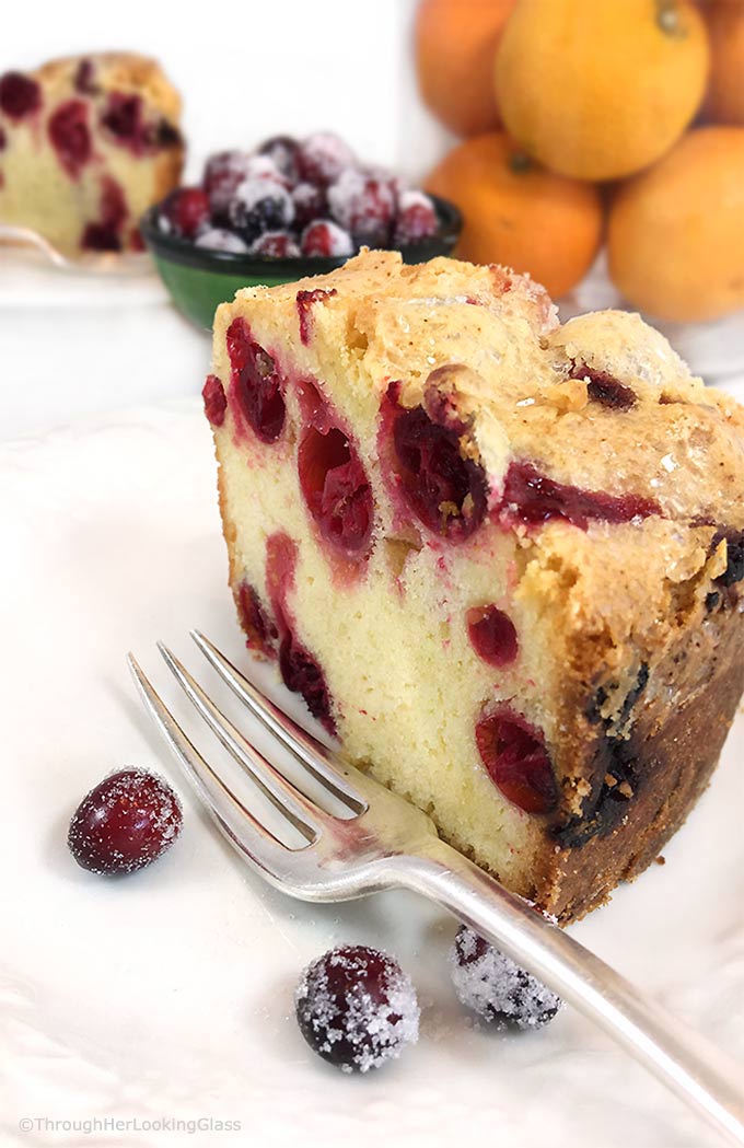 Sugared Cranberry Pound Cake. From-scratch, buttery almond-flavored pound cake is studded with sugared cranberries for a sweet and tart treat that's irresistible on your holiday dessert table