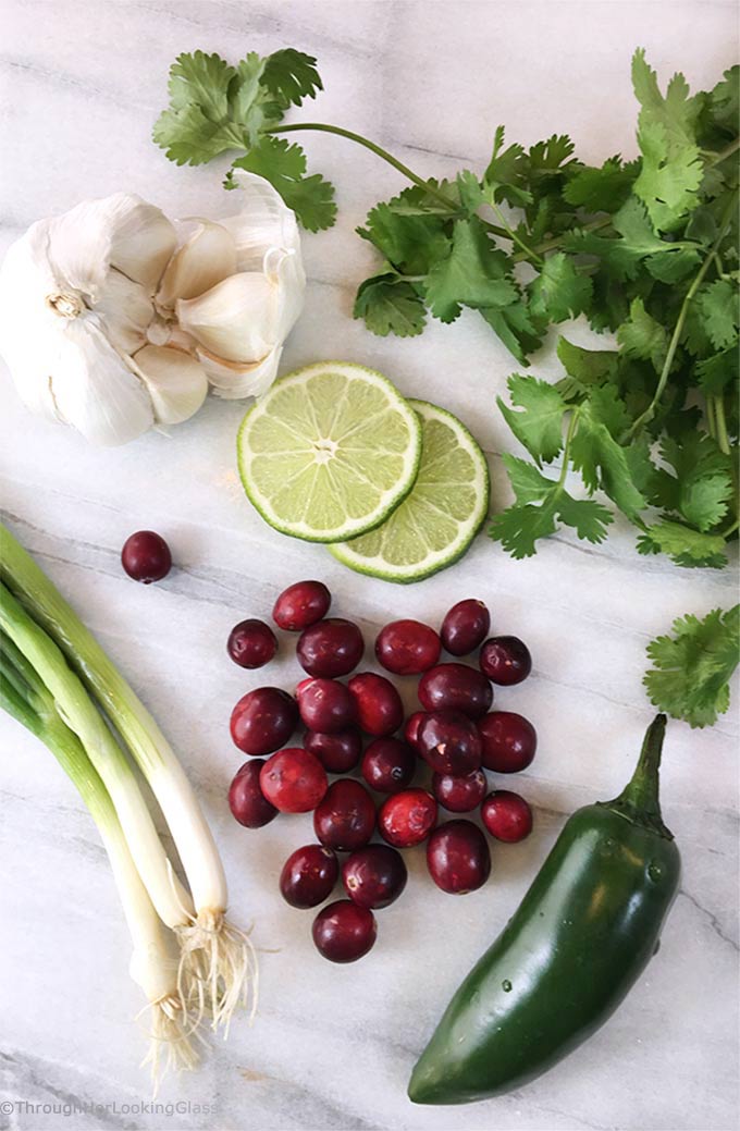 Sweet and tart, tangy and addictive: that's Sweet Lime Cranberry Salsa in a nutshell. So festive and pretty served with fresh cheeses and crackers on the appetizer sideboard.