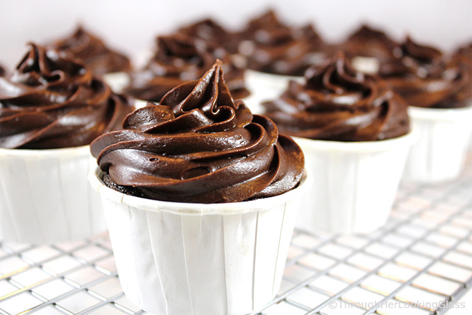 Brick Street Chocolate Cupcakes: everything you love about the decadent Famous Brick Street Chocolate Cake, but in cupcake form. Individual rich, dense chocolate cupcakes with thick, chocolate ganache frosting.