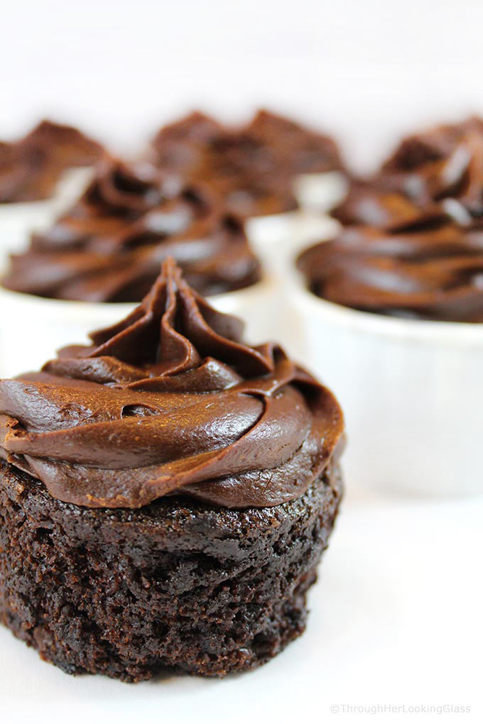 Brick Street Chocolate Cupcakes: everything you love about the decadent Famous Brick Street Chocolate Cake, but in cupcake form. Individual rich, dense chocolate cupcakes with thick, chocolate ganache frosting.