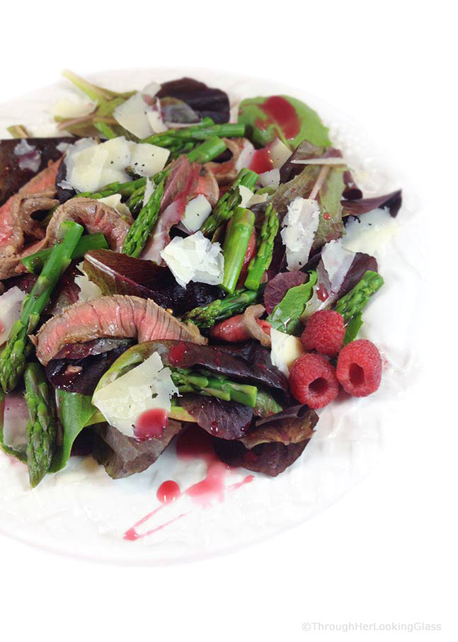 Steak & Asparagus Salad comes together quickly at the last minute, perfect for company. It's also a gorgeous and appetizing main dish salad to enjoy.