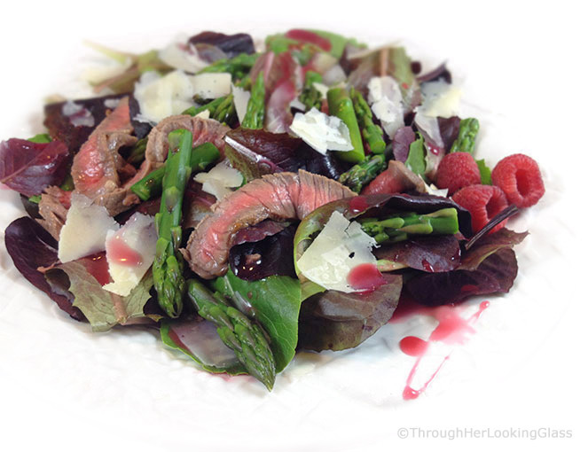 Steak & Asparagus Salad comes together quickly at the last minute, perfect for company. It's also a gorgeous and appetizing main dish salad to enjoy.