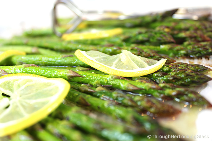 Lemony Garlic Roasted Asparagus: You'll love this zippy new twist on asparagus. Fresh asparagus is oven-roasted 'til tender, basted with olive oil, garlic, fresh lemons and lemon zest. Perfection!