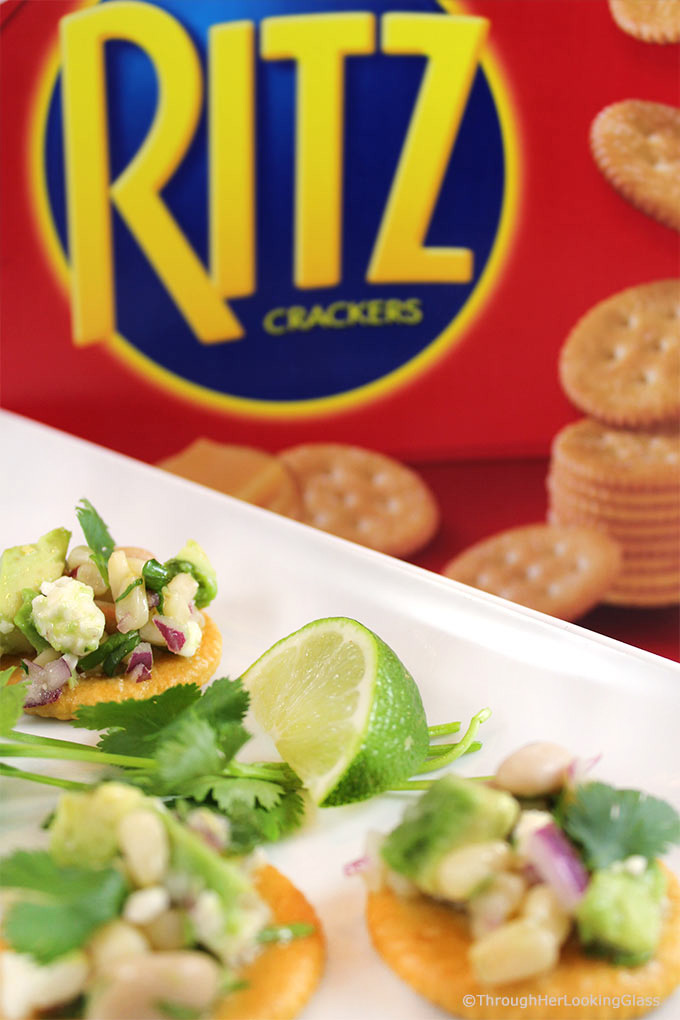 Easy Spring Appetizers w/Fresh Herbs! Herbs mingle w/veggies, cheese and fresh ingredients to create flavorful, scrumptious toppings for Ritz Crackers!