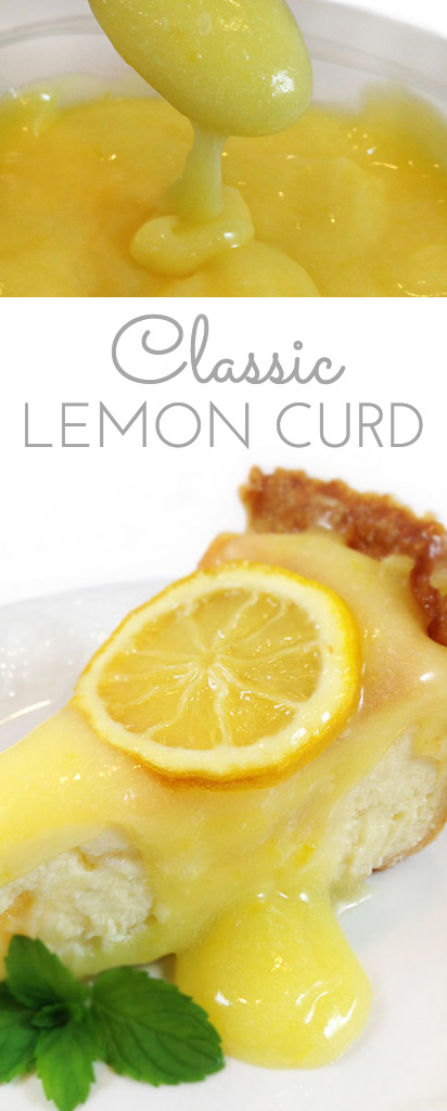 Classic Lemon Curd: simultaneously sweet and mouth-puckeringly tart. Eggs, lemon juice, sugar and pure butter combine to silky smooth perfection.