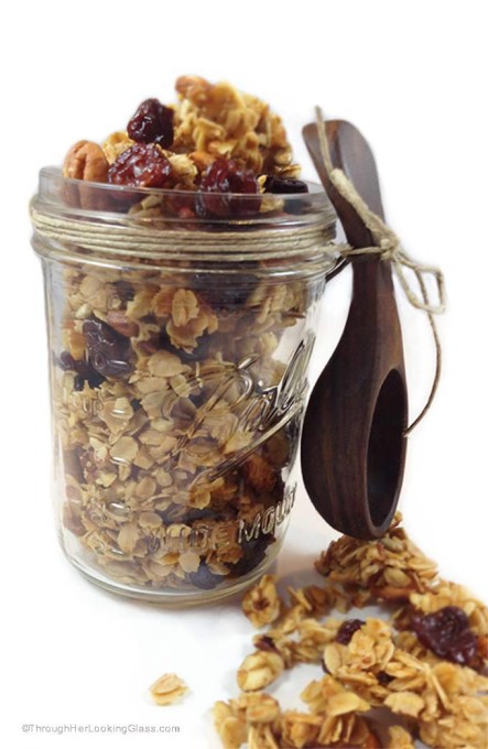 Cherry Pecan Granola - Through Her Looking Glass