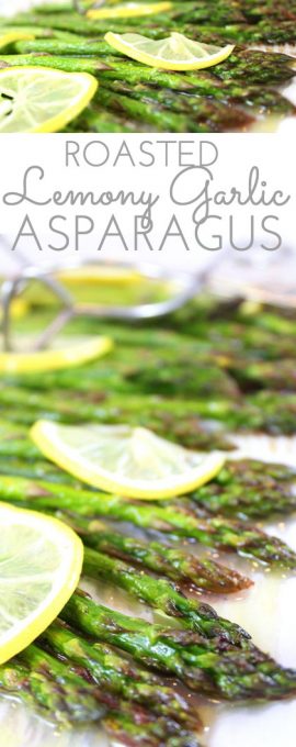 Lemony Garlic Roasted Asparagus - Through Her Looking Glass